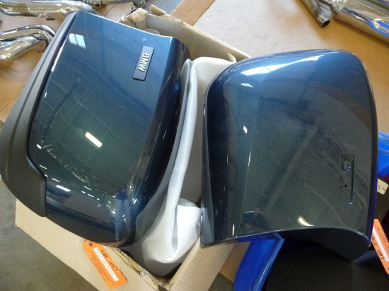 BMW K1200GT LEFT AND RIGHT SIDE CASE COVERS, DARK BLUE