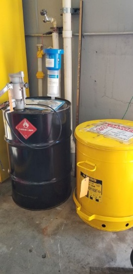 AEROSOL CAN RECYCLER & JUSTRITE WASTE CAN