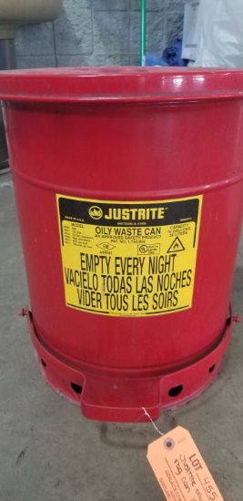 JUSTRITE OILY RAG CAN (10) GALLON