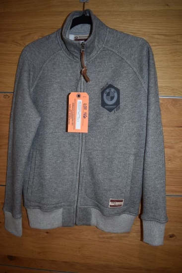 BMW MOTORRAD ZIPPER SWEATSHIRT, GRAY, SIZE M