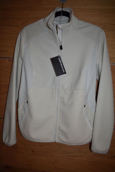 BMW MOTORRAD ZIPPERED FLEECE, OFF-WHITE, WOMEN'S