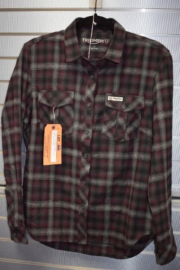 LADIE'S TRIUMPH FLANNEL SHIRT, SIZE LARGE,