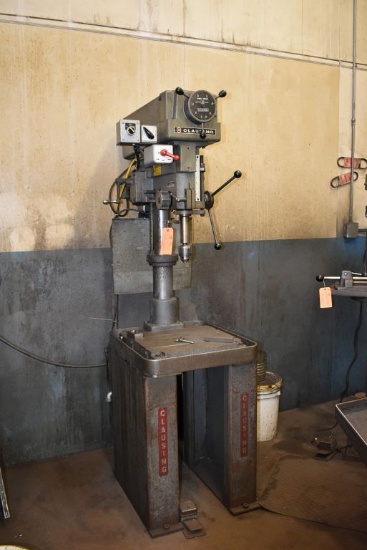 CLAUSING SINGLE SPINDLE DRILL PRESS, MODEL 2256,