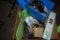 BOX OF ASSORTED PARTS AND SIGNAGE,