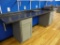 10' LONG BLACK SWIRL PATTERN FORMICA COUNTER TOP AND
