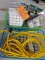 MISC. HARDWARE ITEMS, EXTENSION CORD,