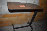 SIDE TABLE ON CASTERS,