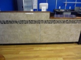 COUNTER WITH WOOD TOP,