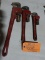 (3) PITTSBURGH PIPE WRENCHES, 10