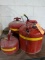 (4) ASSORTED FUEL CANS