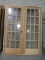 (3) ASSORTED FRENCH DOORS, PREHUNG, 4'W AND 5'W PINE