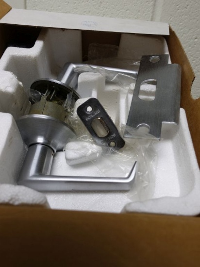 (4) SCHLAGE BRUSHED SILVER LOCKSETS