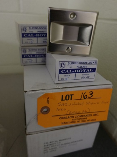 APPROX. (26) CAL-ROYAL SATIN NICKEL SLIDING POCKET DOOR LOCKS