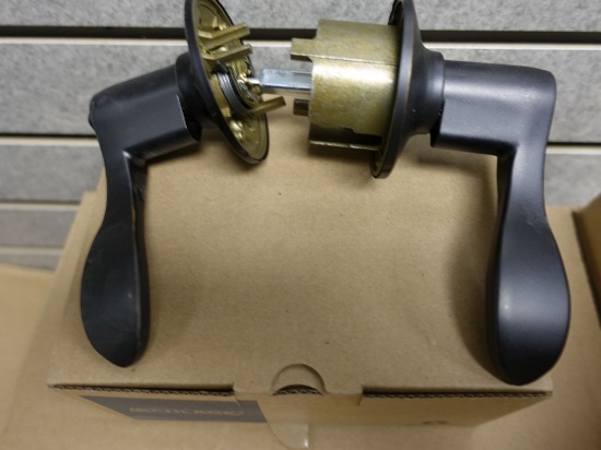 APPROX. (27) SCHLAGE BRONZE KEYED ENTRANCE HANDLES