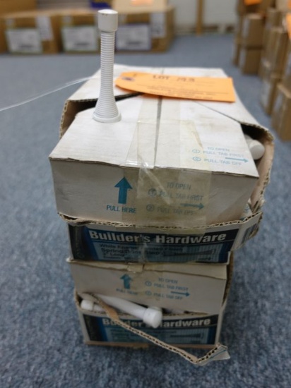 APPROX. (200) WHITE ENAMEL SPRING TYPE DOOR STOPS