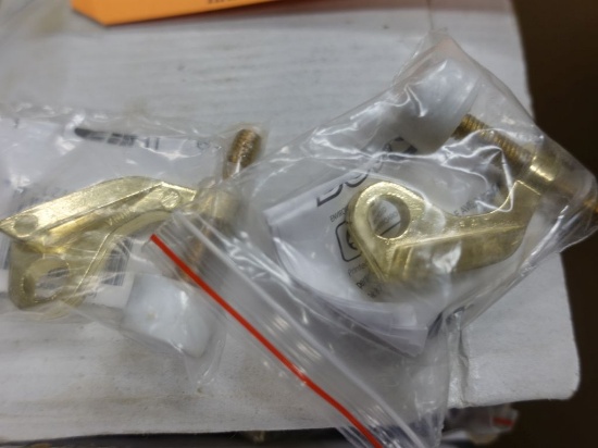APPROX. (225) BRASS FINISH DOOR SAVER HINGE MOUNT STOPS