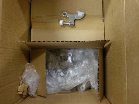 APPROX. (75) STAINLESS STEEL FINISH DOOR SAVER HINGE MOUNT STOPS