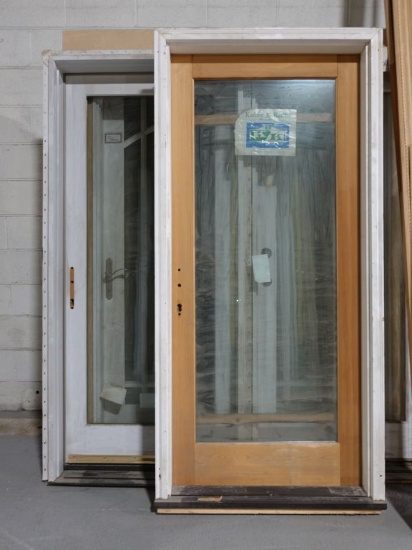 (5) DOORS, - (3) FULL VIEW GLASS EXTERIOR DOORS AND