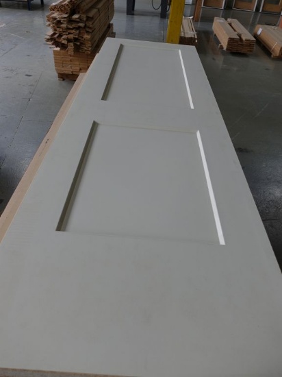 STACK OF (28) JELD-WEN MONROE FLAT PANEL DOOR SLABS,