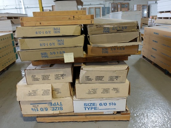 (12) SETS OF ASSORTED BIFOLD DOORS, 30", 36" AND 60"
