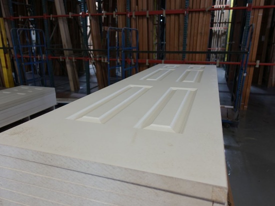 STACK OF (31) JELD-WEN RAISED PANEL DOORS, S/C,