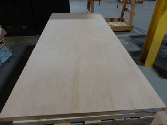STACK OF (12) ASSORTED BIRCH DOOR SLABS, S/C,