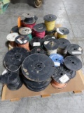 PALLET WITH ASSORTED ROLLS OF WIRE