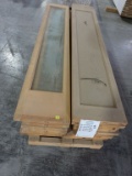 PALLET OF (19) ASSORTED PINE WITH GLASS LITES,