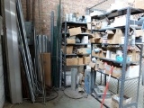 (2) METAL SHELVING UNITS WITH CONTENTS AND