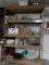 METAL SHELVING UNIT WITH CONTENTS, ASSORTED