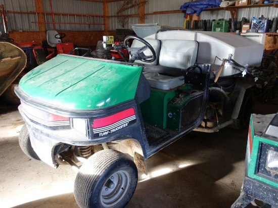 2000 CUSHMAN LIQUID SPRAYER CART,