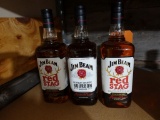 (3) ASSORTED BOTTLES OF JIM BEAM, (2) RED STAG AND