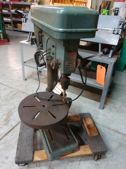 CHICAGO MODEL i-17 TWELVE SPEED HEAVY DUTY DRILL PRESS