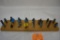 WOOD BLOCK WITH LARGE ASSORTMENT OF ROUTER BITS
