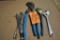 (2) LARGE PLIERS, VISE GRIP AND ADJUSTABLE WRENCH