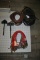 ASSORTMENT OF SHORT EXTENSION CORDS, AIR HOSES AND
