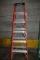 KELLER 6' FIBERGLASS STEP LADDER, ORANGE