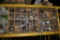 CONTENTS IN CUBBIES IN CENTER SECTION OF END UNIT OF RACKING,