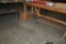 (2) WORKBENCHES, (1) WITH STEEL FRAME AND WOOD TOP