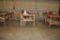 (3) 4' x 8' WOODEN WORKBENCHES, NO CONTENTS