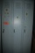 BANK OF THREE EMPLOYEE LOCKERS, GRAY