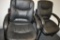 (2) MATCHING BLACK VISITOR CHAIRS WITH ARMS