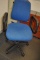 BLUE DESK CHAIR WITH ARMS