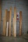 PIECES OF SOLID WOOD, WALNUT, POPLAR, BIRCH,