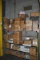 THREE TIER METAL CART WITH HUGE ASSORTMENT OF HARDWARE,