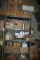 METAL SHELVING UNITS WITH ASSORTED HARDWARE, NUTS,