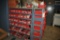 (3) METAL SHELVING UNITS WITH COMMON TOP AND