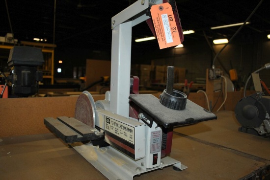 2002 TOOL SHOP 1" BELT/8" DISC SANDER,