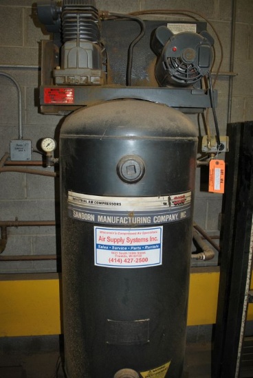 SANBORN AIR COMPRESSOR MODEL 500A60, 60 GALLON