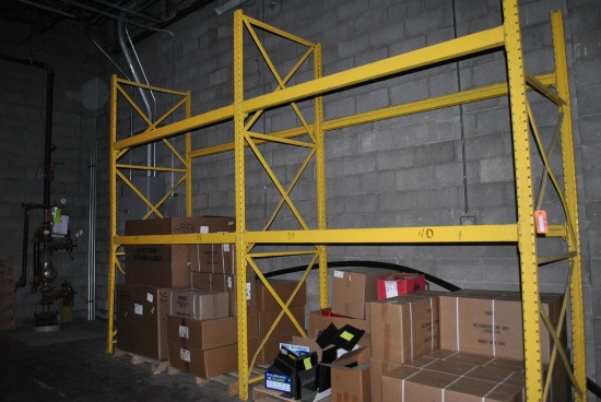 (2) SECTIONS OF PALLET RACKING,